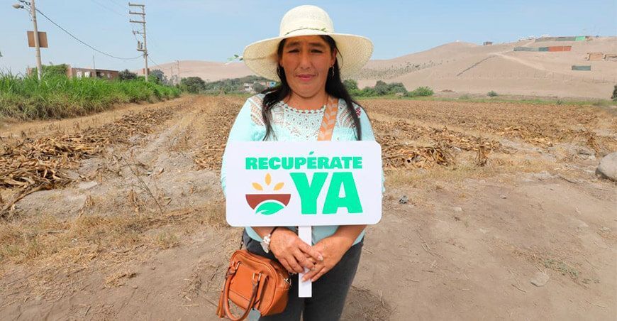 “Recupérate Ya”  bono sequía del Midagri Perú