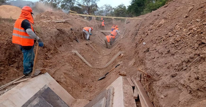 reinician obra de riego del canal Huaca Blanca