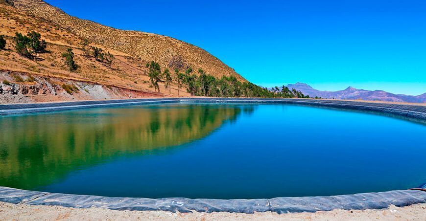 reservorio construido en el sector de Pachacocha, Cantucha y Sucche