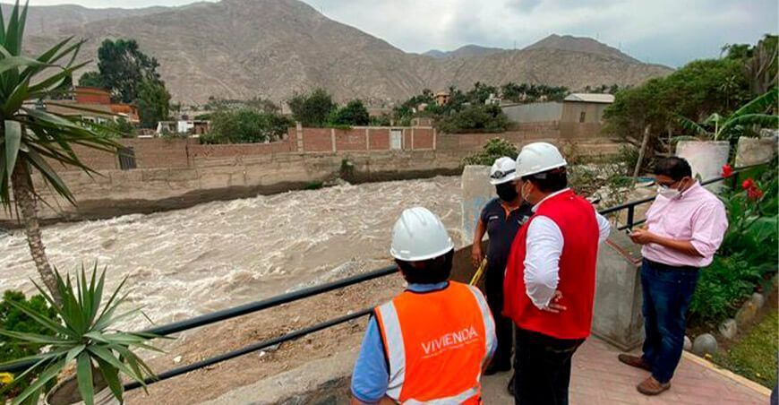 intervendrá en zona afectada en Chaclacayo por crecida del río Rímac