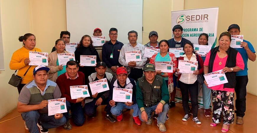 Productores de Moro fortalecieron sus conocimientos en crianza de cuyes Ancash Perú Sedir