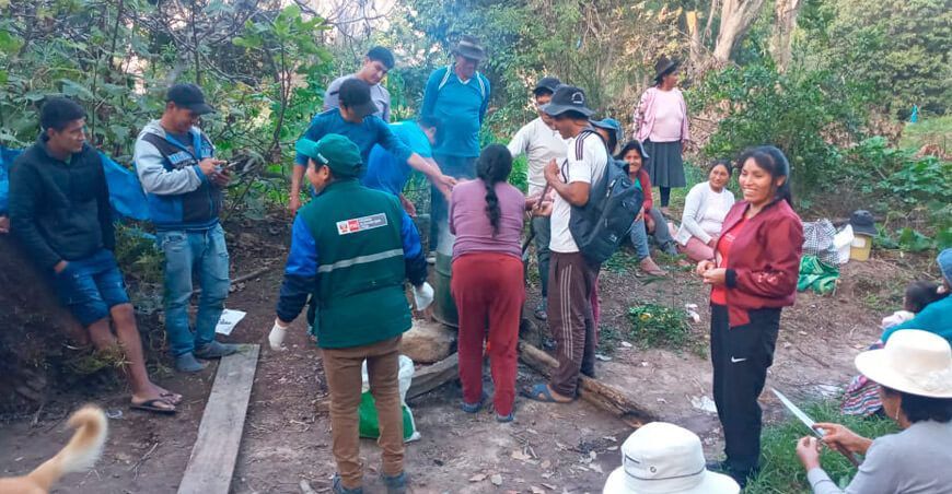 Senasa escuelas de campo productores de cebolla aprenden a elaborar abonos orgánicos en Ayacucho
