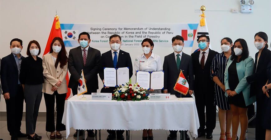 Serfor y el Servicio Forestal de Corea impulsarán la cooperación en el sector forestal