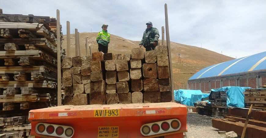 Serfor decomisas pies tablares de madera Junín