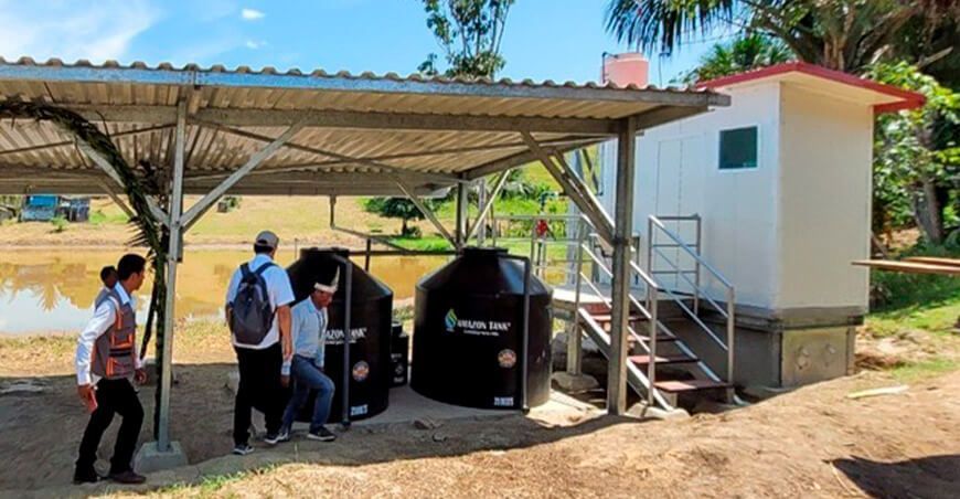 inauguran sistema de captación de lluvia para dotar de agua potable