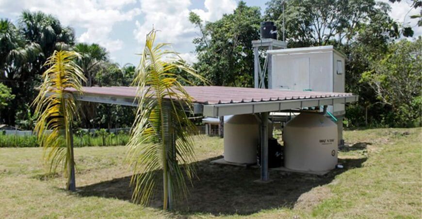 inauguran sistema de captación de lluvia para dotar agua potable