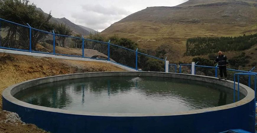 reservorio de agua Perú