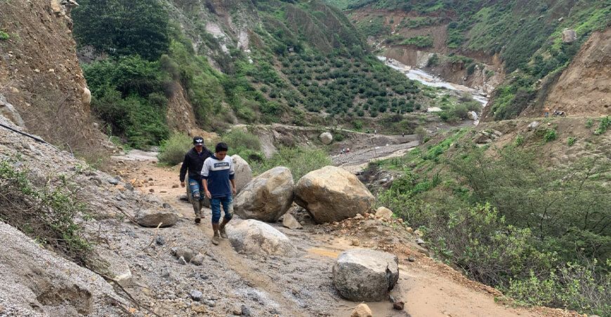 Productores solicitan rehabilitar carreteras para trasladar cosechas en Ancash