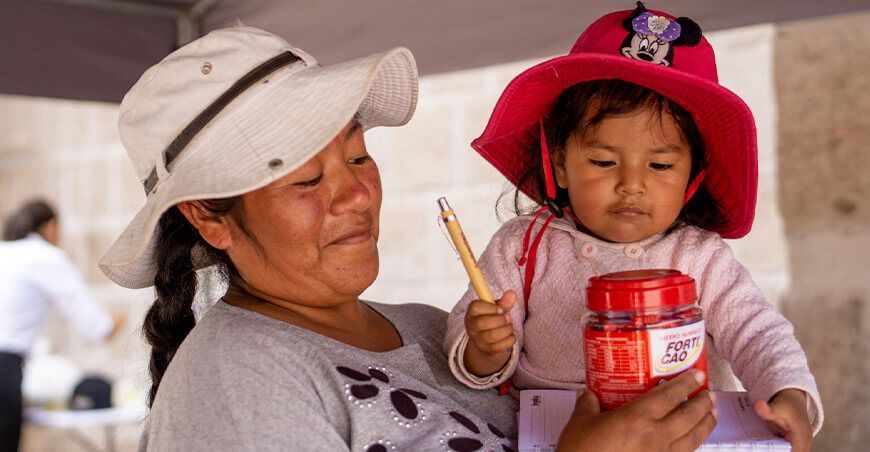 para disminuir índice de anemia en Torata Southern Perú
