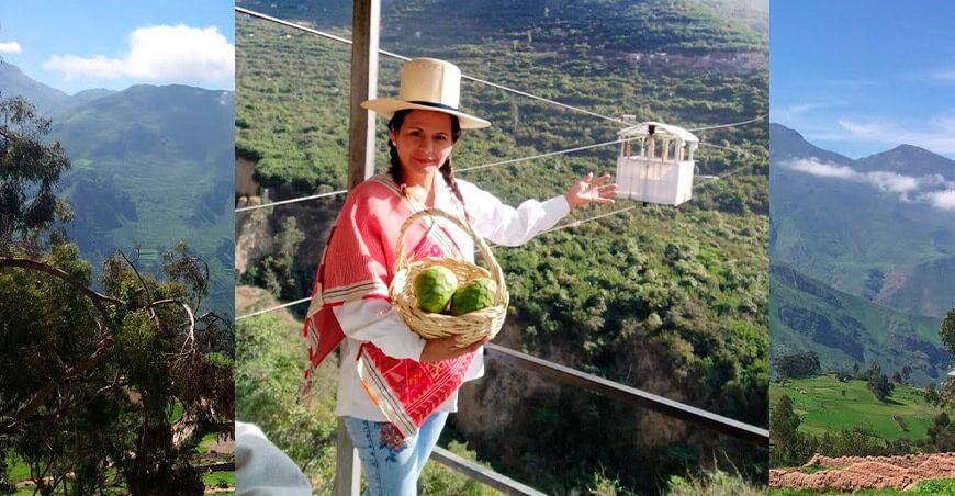 Teleféricos para sacar cosechas en Huarochirí