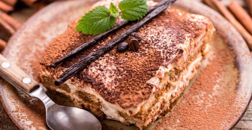 Tiramisú de café
