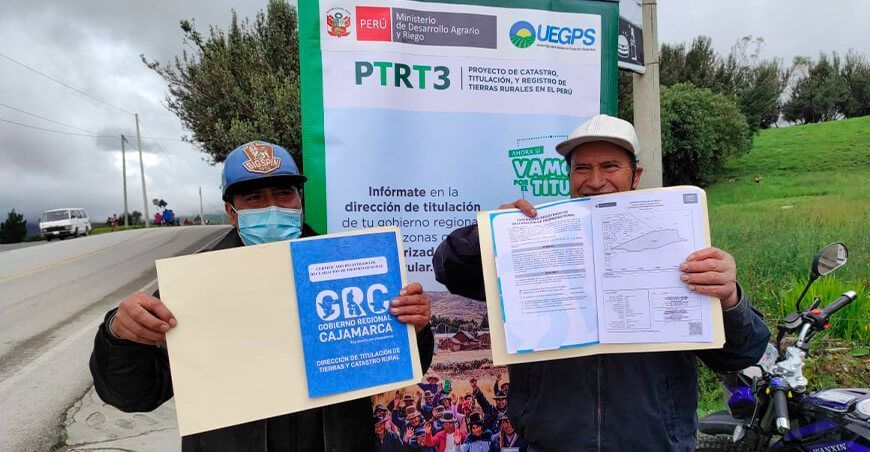 Midagri inscribe mil hectáreas de cultivos y entrega 223 títulos de propiedad en Cajamarca