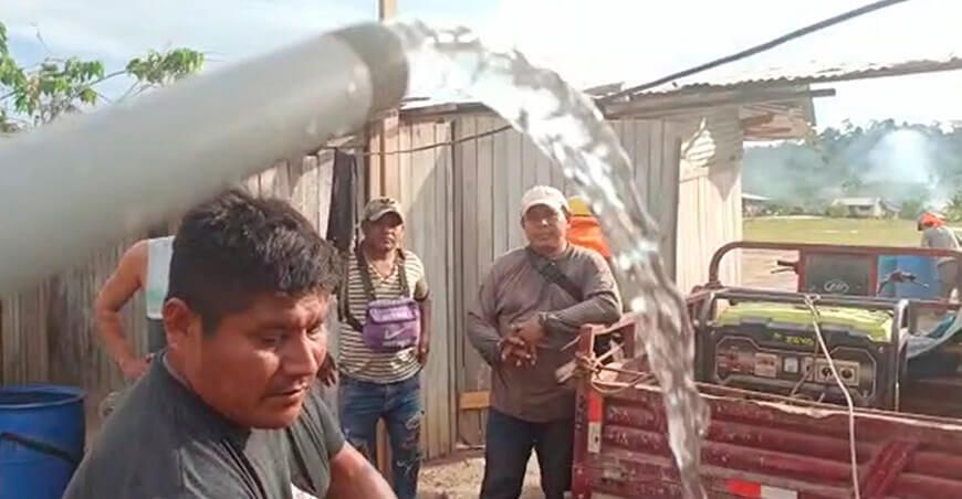 Nativos kokamas ya cuentan con agua en su comunidad